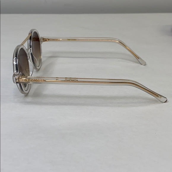 KOMONO Vivien Clear Sunglasses NEW round gold UV400 main image 9